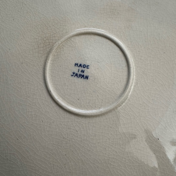 Blue Willow white blue serving dish compartments made in Japan antique - Picture 4 of 5